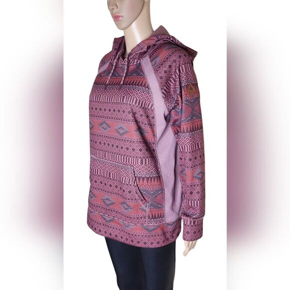 Burton Crown Bonded women\'s Port royal Freya weave hoodie pullover sweatshirt M
